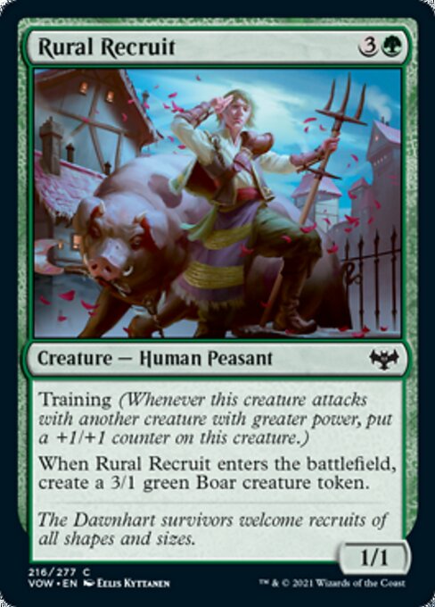 Rural Recruit (Innistrad: Crimson Vow) Near Mint Foil