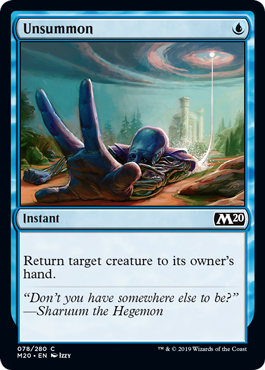Unsummon (Magic 2020 Core Set) Near Mint Foil