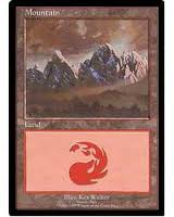 Mountain EURO Blue Promo (Vesuvio Italy) (Promotional Cards) Near Mint Foil