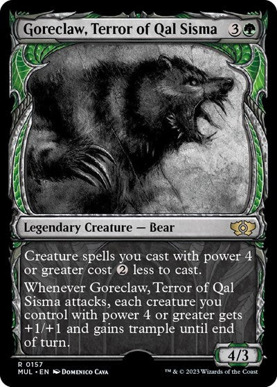 Goreclaw, Terror of Qal Sisma (Halo Foil) (March of the Machine: Multiverse Legends) Near Mint