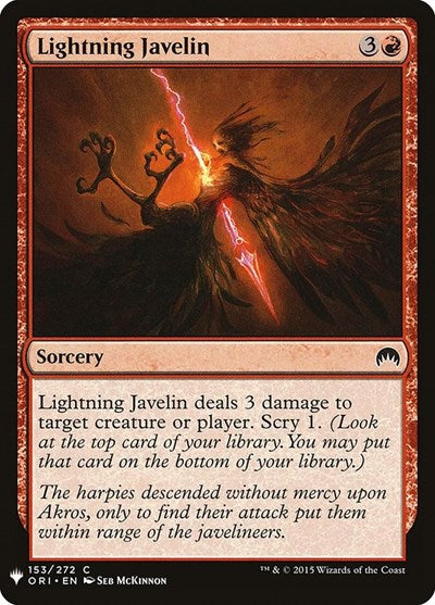 Lightning Javelin (Mystery Booster) Near Mint