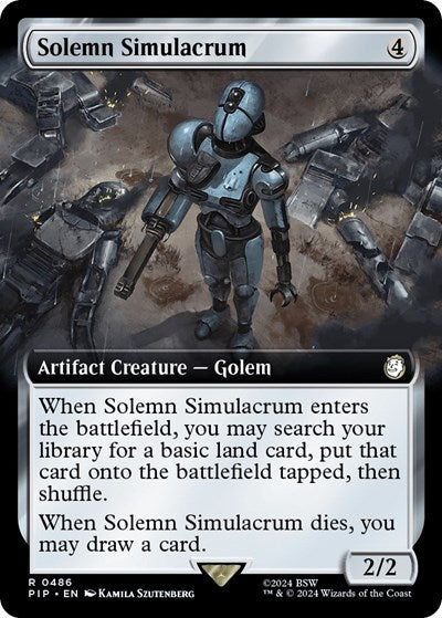 Solemn Simulacrum (Extended Art) (Universes Beyond: Fallout) Near Mint