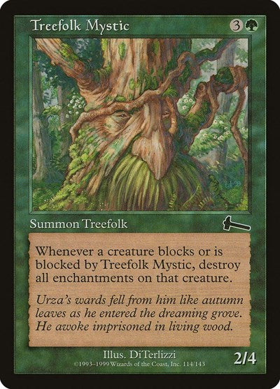 Treefolk Mystic (Urza's Legacy) Light Play Foil