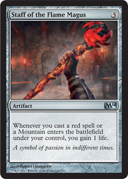 Staff of the Flame Magus (Magic 2014 Core Set) Near Mint