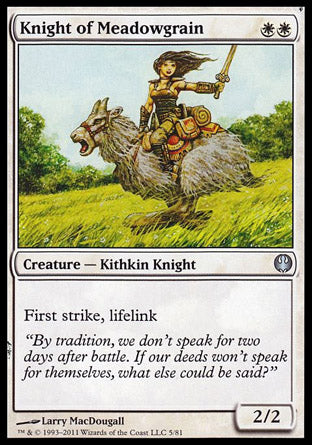 Knight of Meadowgrain (Duel Decks: Knights vs Dragons) Near Mint