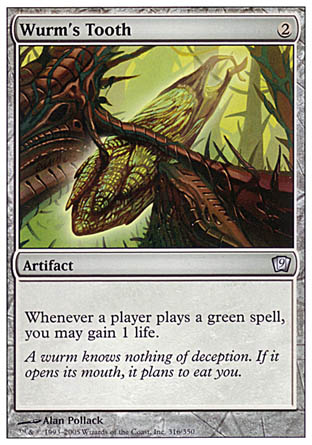 Wurm's Tooth (9th Edition) Near Mint Foil