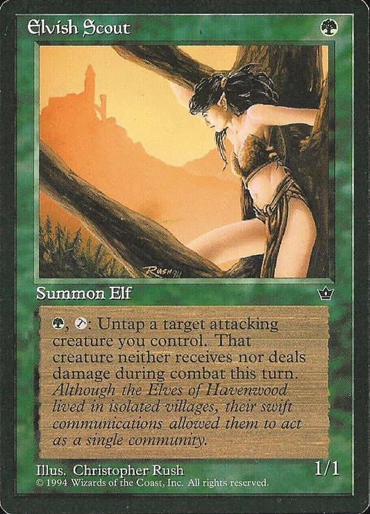 Elvish Scout (2) (Fallen Empires) Near Mint