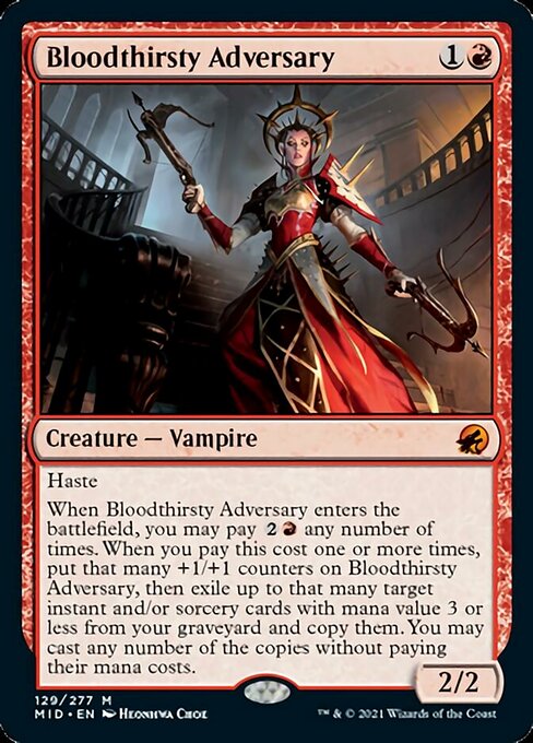 Bloodthirsty Adversary (Innistrad: Midnight Hunt) Near Mint