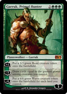 Garruk, Primal Hunter (Magic 2012 Core Set) Near Mint Foil