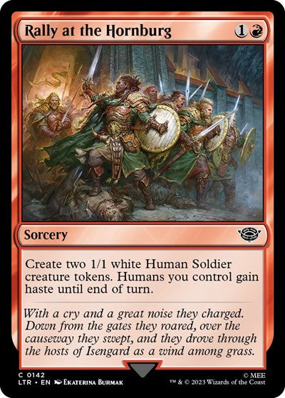 Rally at the Hornburg (Universes Beyond: The Lord of the Rings: Tales of Middle-earth) Near Mint Foil