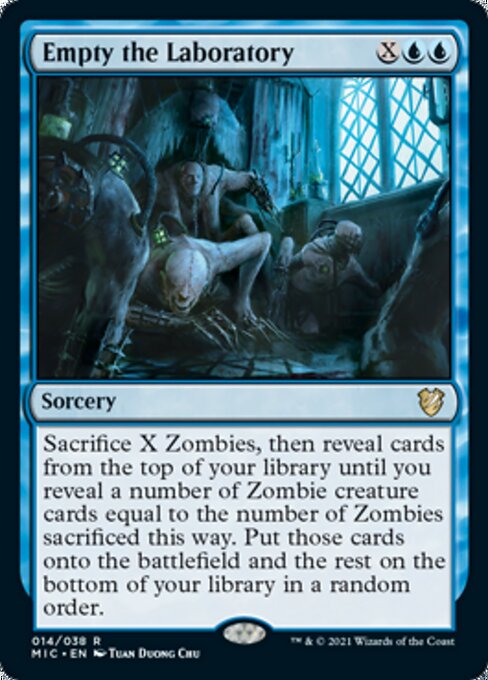 Empty the Laboratory (Commander 2021 Midnight Hunt) Near Mint