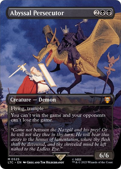 Abyssal Persecutor (Borderless) (Commander: The Lord of the Rings: Tales of Middle-earth) Near Mint