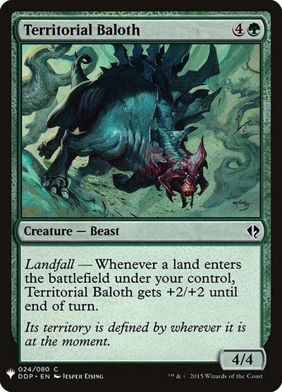 Territorial Baloth (Mystery Booster) Near Mint