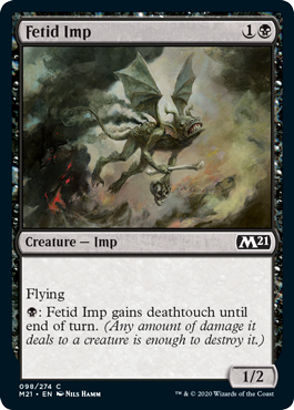 Fetid Imp (Magic 2021 Core Set) Near Mint Foil