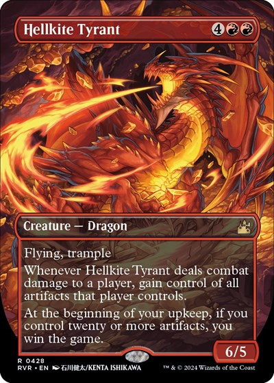 Hellkite Tyrant (Anime Borderless) (Ravnica Remastered) Near Mint