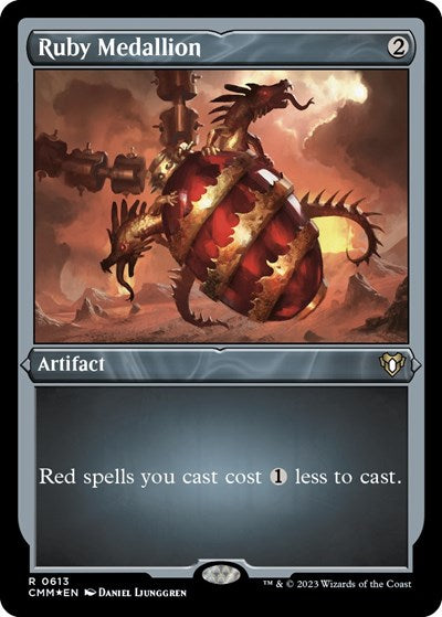 Ruby Medallion (Foil Etched) (Commander Masters) Near Mint
