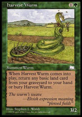 Harvest Wurm (Weatherlight) Near Mint