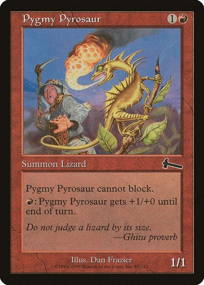 Pygmy Pyrosaur (Urza's Legacy) Near Mint Foil