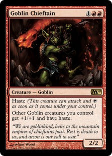 Goblin Chieftain (Magic 2010 Core Set) Near Mint Foil