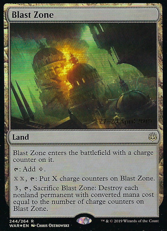 Blast Zone Prerelease (Promotional Cards) Near Mint Foil