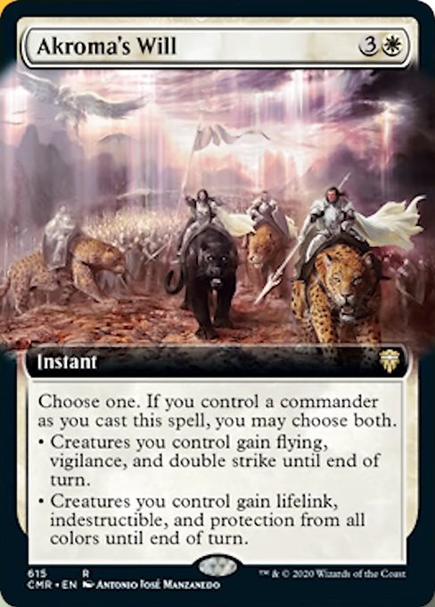 Akroma's Will (Extended Art) (Commander Legends) Near Mint Foil