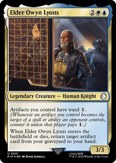 Elder Owyn Lyons (Surge Foil) (Universes Beyond: Fallout) Near Mint