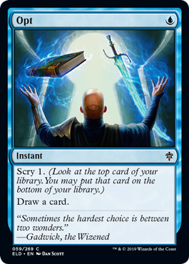Opt (Throne of Eldraine) Near Mint Foil