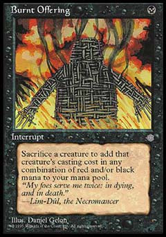 Burnt Offering (Ice Age) Near Mint Spanish