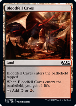 Bloodfell Caves (Magic 2020 Core Set) Near Mint