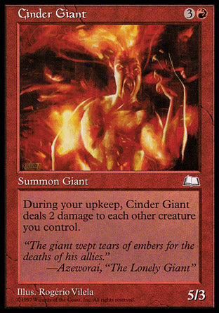 Cinder Giant (Weatherlight) Light Play