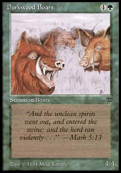 Durkwood Boars (Legends) Near Mint Italian