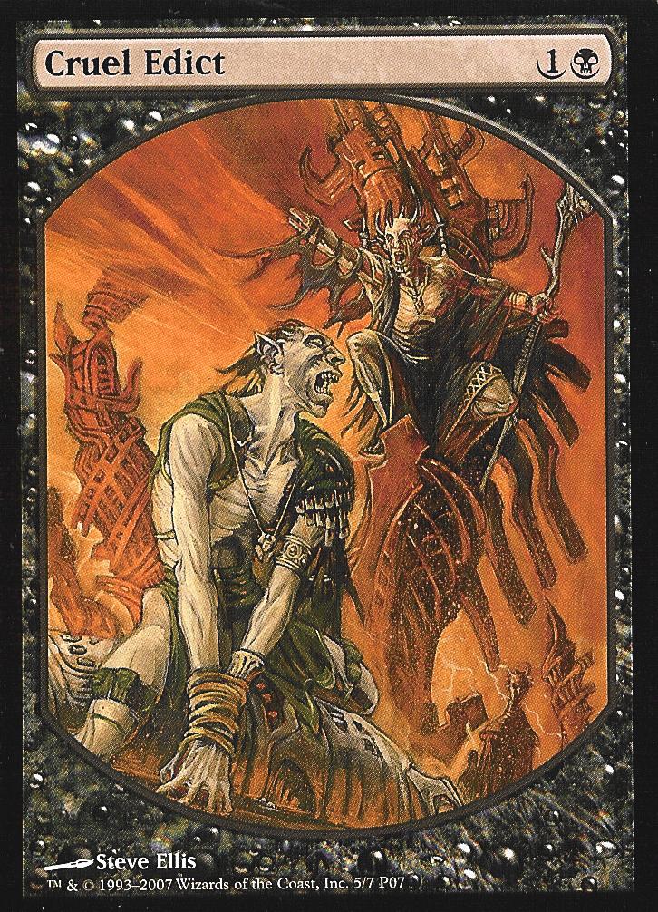 Cruel Edict (Textless) (Promotional Cards) Near Mint