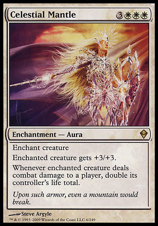 Celestial Mantle (Zendikar) Light Play
