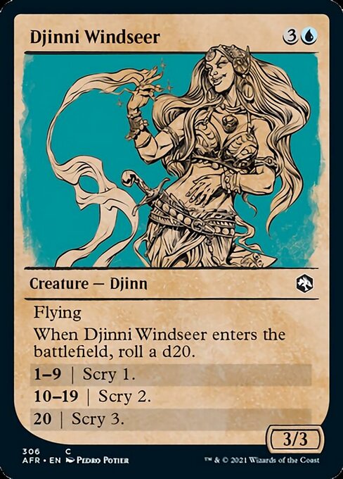 Djinni Windseer (Showcase) (Adventures in the Forgotten Realms) Near Mint Foil