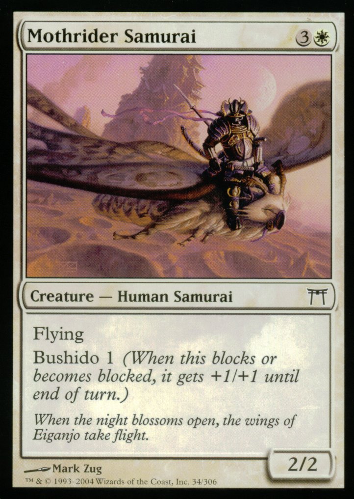 Mothrider Samurai (Champions of Kamigawa) Near Mint Foil