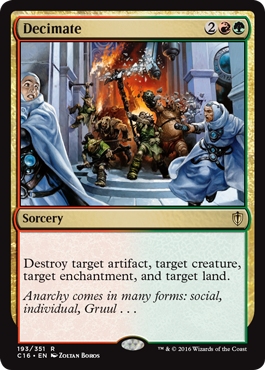 Decimate (Commander 2016 Edition) Near Mint
