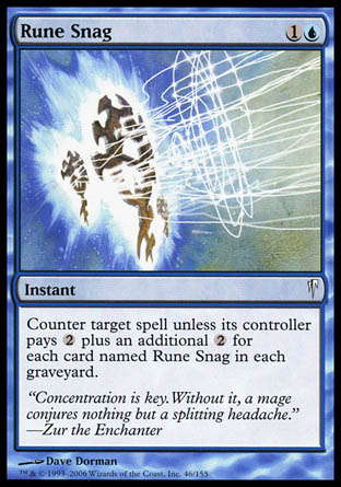 Rune Snag (Coldsnap) Near Mint Foil