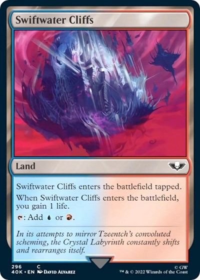 Swiftwater Cliffs (Surge Foil) (Universes Beyond: Warhammer 40K) Near Mint