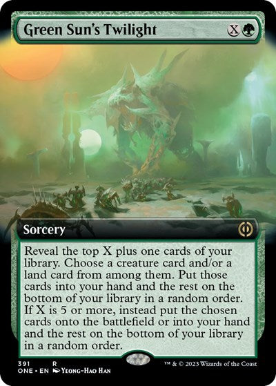 Green Sun's Twilight (Extended Art) (Phyrexia: All Will Be One) Near Mint