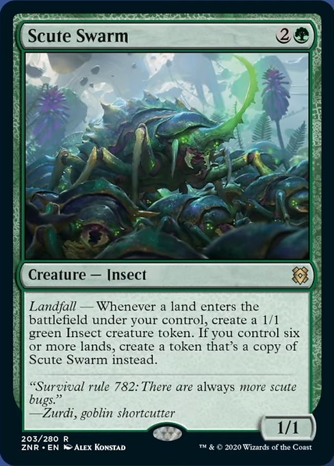 Scute Swarm (Zendikar Rising) Near Mint