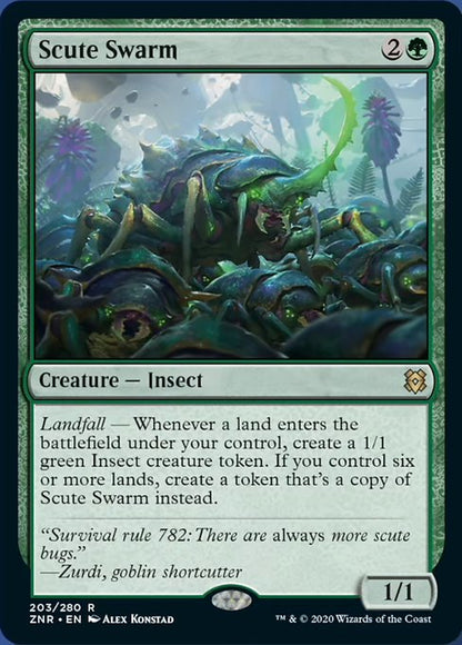 Scute Swarm (Zendikar Rising) Near Mint