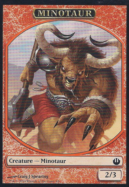 Minotaur Token (Journey into Nyx) Near Mint Foil