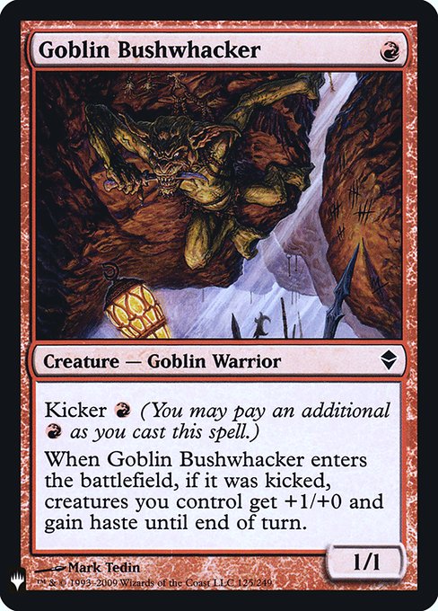 Goblin Bushwhacker (Mystery Booster Retail Edition Foils) Near Mint Foil