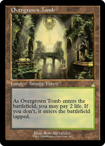 Overgrown Tomb (Retro Frame) (Ravnica Remastered) Near Mint