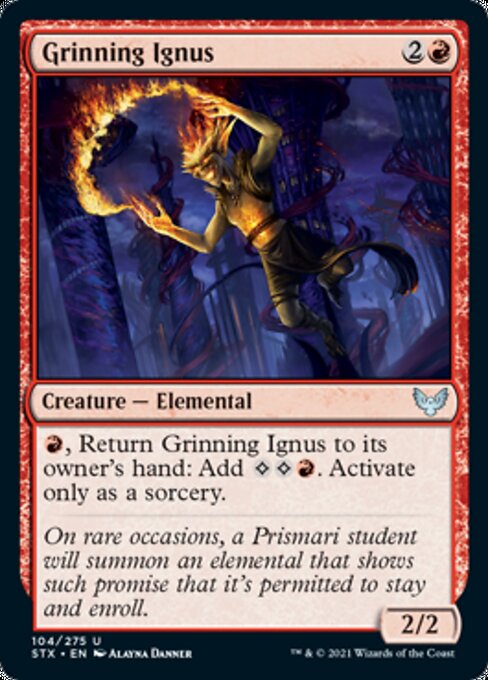 Grinning Ignus (Strixhaven) Near Mint Foil