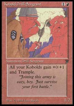 Kobold Drill Sergeant (Legends) Near Mint Italian