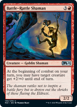Battle-Rattle Shaman (Magic 2021 Core Set) Near Mint Foil