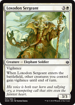 Loxodon Sergeant (War of the Spark) Near Mint Foil