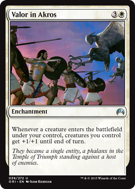 Valor in Akros (Magic Origins) Near Mint Foil