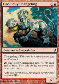 Fire-Belly Changeling (Lorwyn) Near Mint